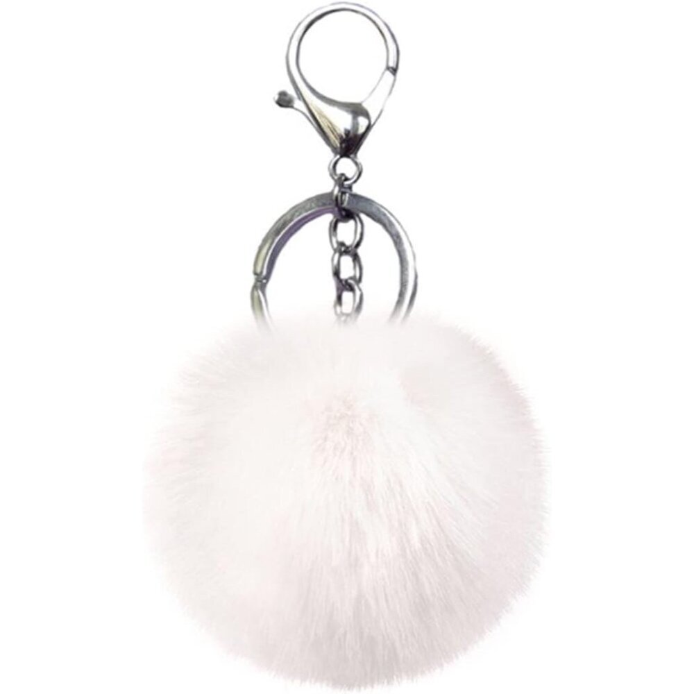Pom Pom Keychain Artificial Fur Ball Keychains Fluffy Tote Pendant Car Bag Charm